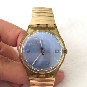 swatch elastic metal strap