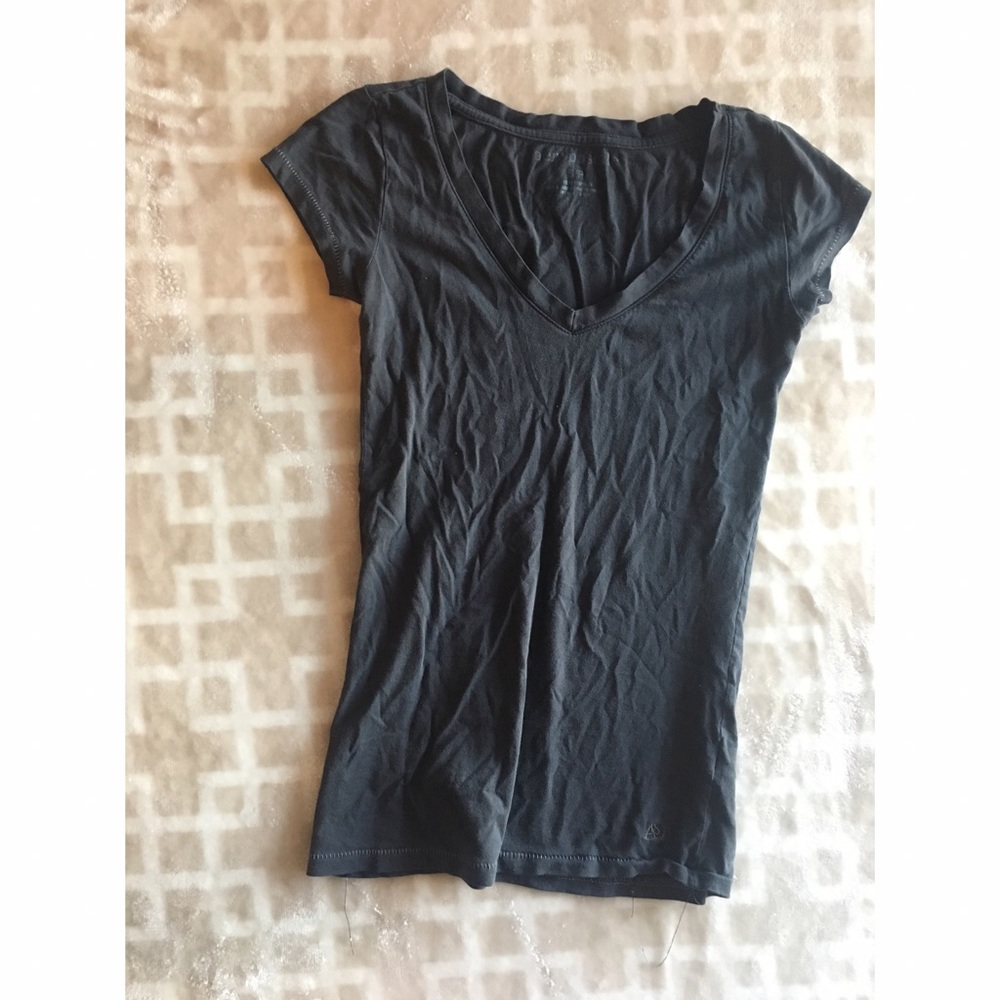 Faded Black V-Neck