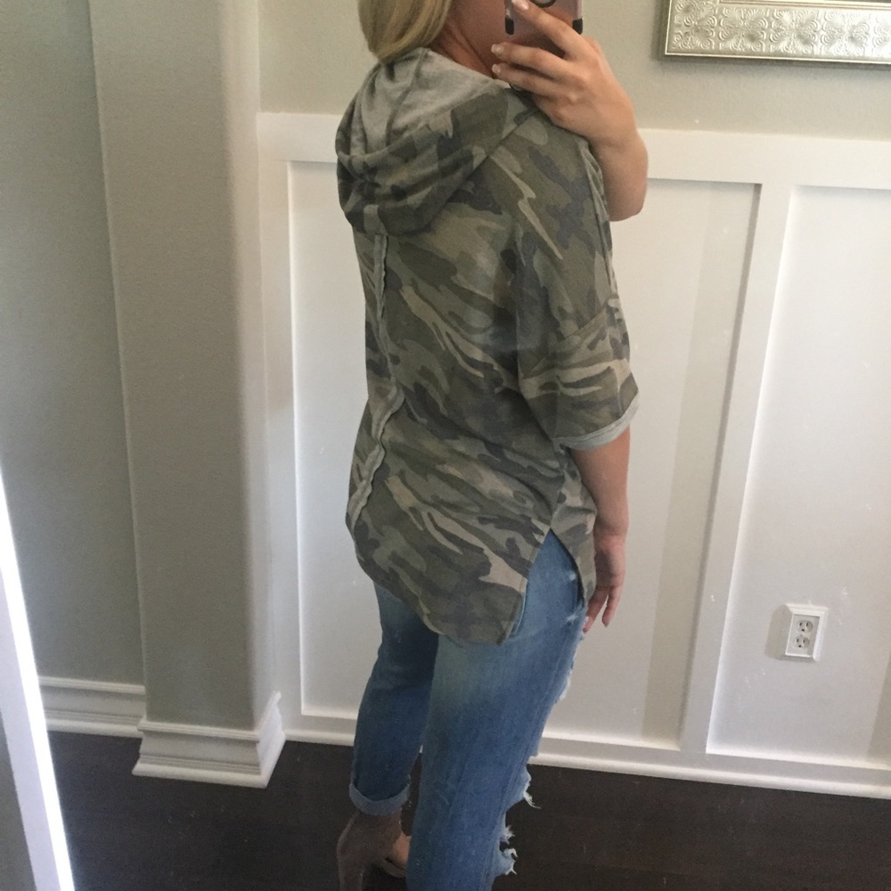 LAST//🆕 CAMO Cutout Summer Hoodie - Picture 5 of 7