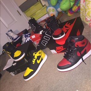 Nike Uptempo and Air Jordan 1