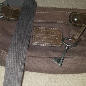 Fossil Chocolate Brownie crossbody small purse