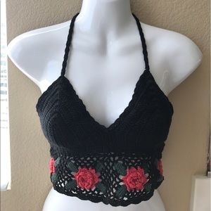 Knit halter top