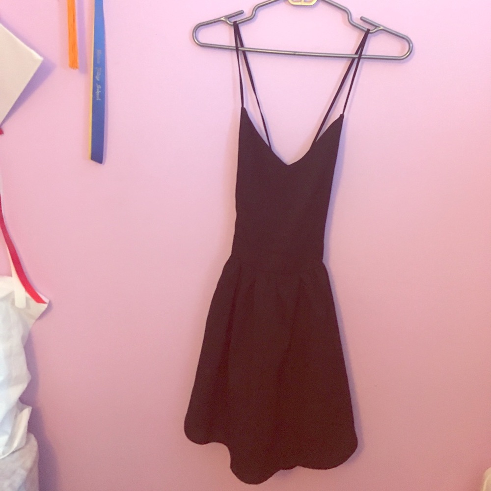 Black skater dress