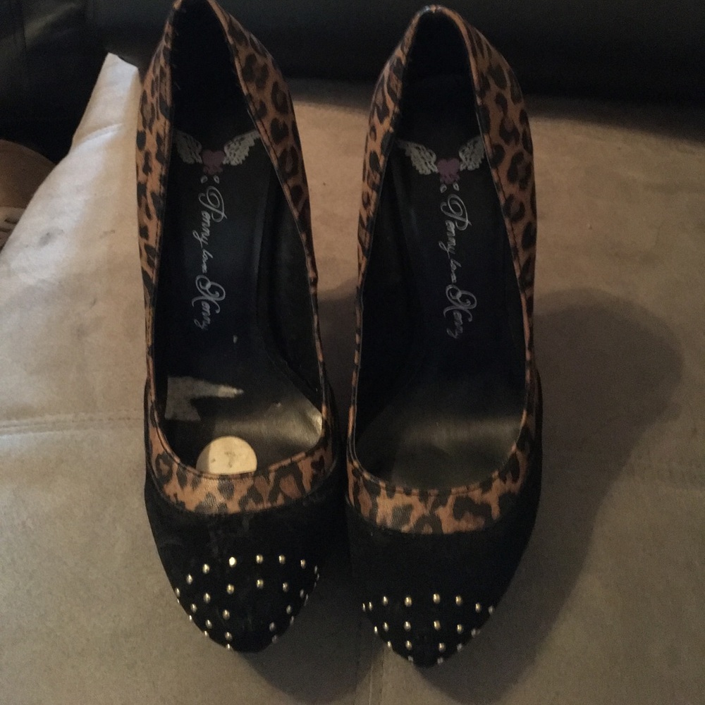 6inch lepoard print heels