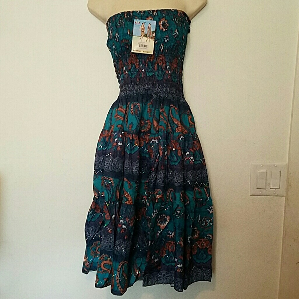 Dress / Swim cover/ long skirt M/L
