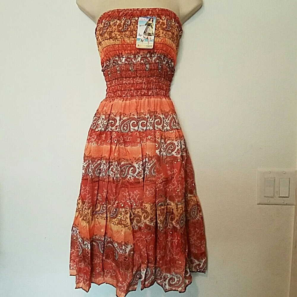 Dress/ Swim cover/ long skirt S/M