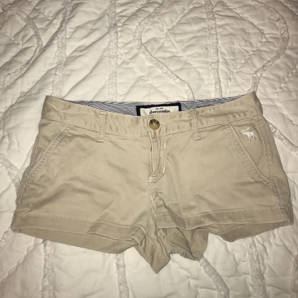 Beige Abercrombie shorts