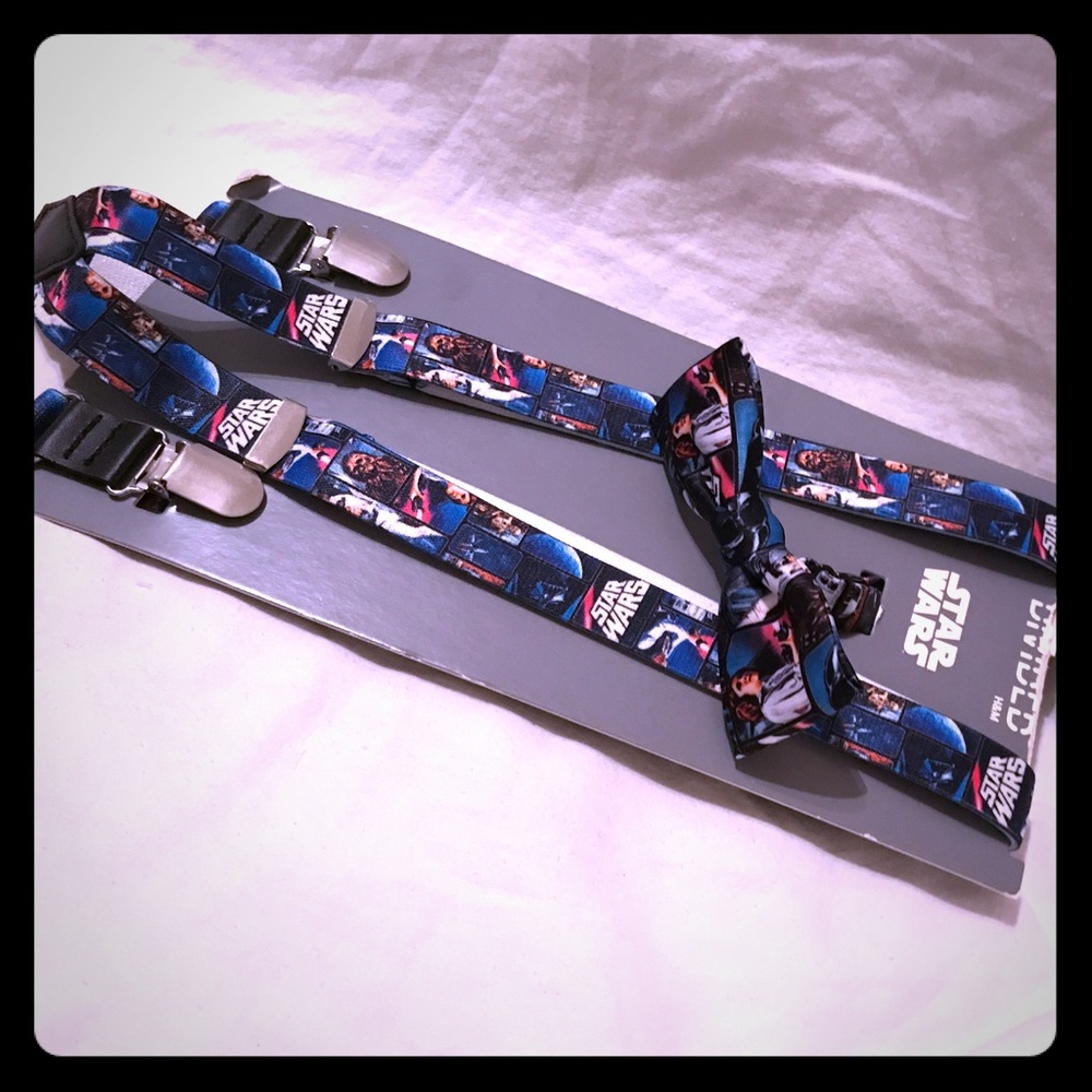 Kids Star Wars 🎞 Suspenders & Bow tie set H&M