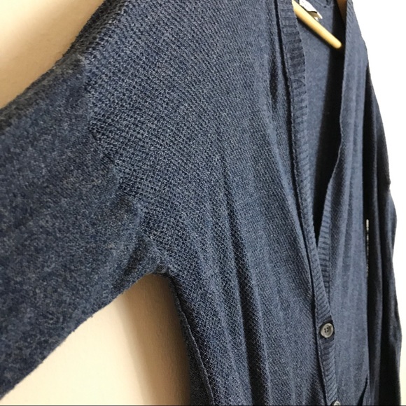 AE Heather Blue Knit Cardigan - Picture 5 of 8