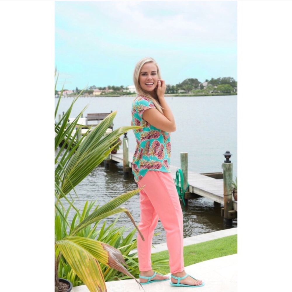 Tropical drawstring pants - Picture 2 of 2