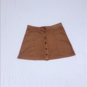 Brown Suede Mini Skirt American Eagle