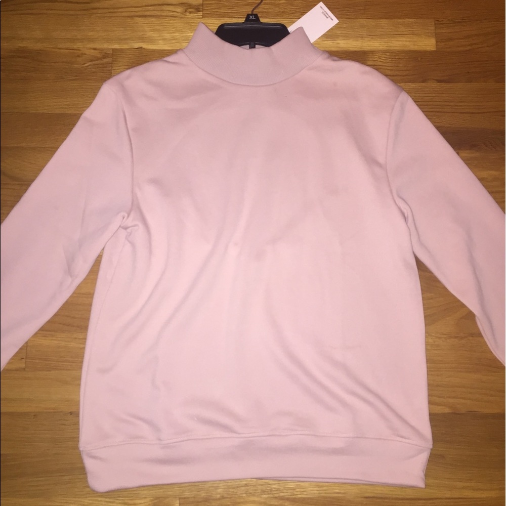Anthropologie Pink Open Back Long Sleeve