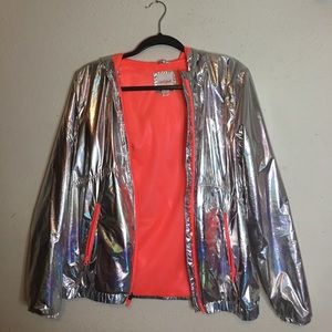 Holographic Kids Hooded Jacket