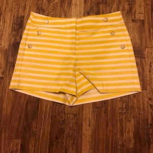 Yellow and White Sailor Shorts