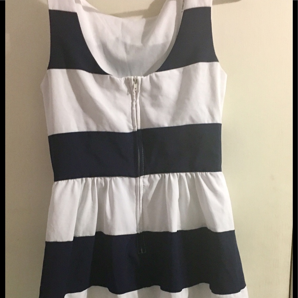 A nice simple Blue & White  dress
