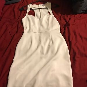 White bodycon dress