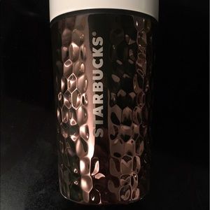 Starbucks Copper Dimpled Stainless Travel Cup