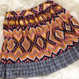 Festival Aztec Bohemian Mini Swing Skirt