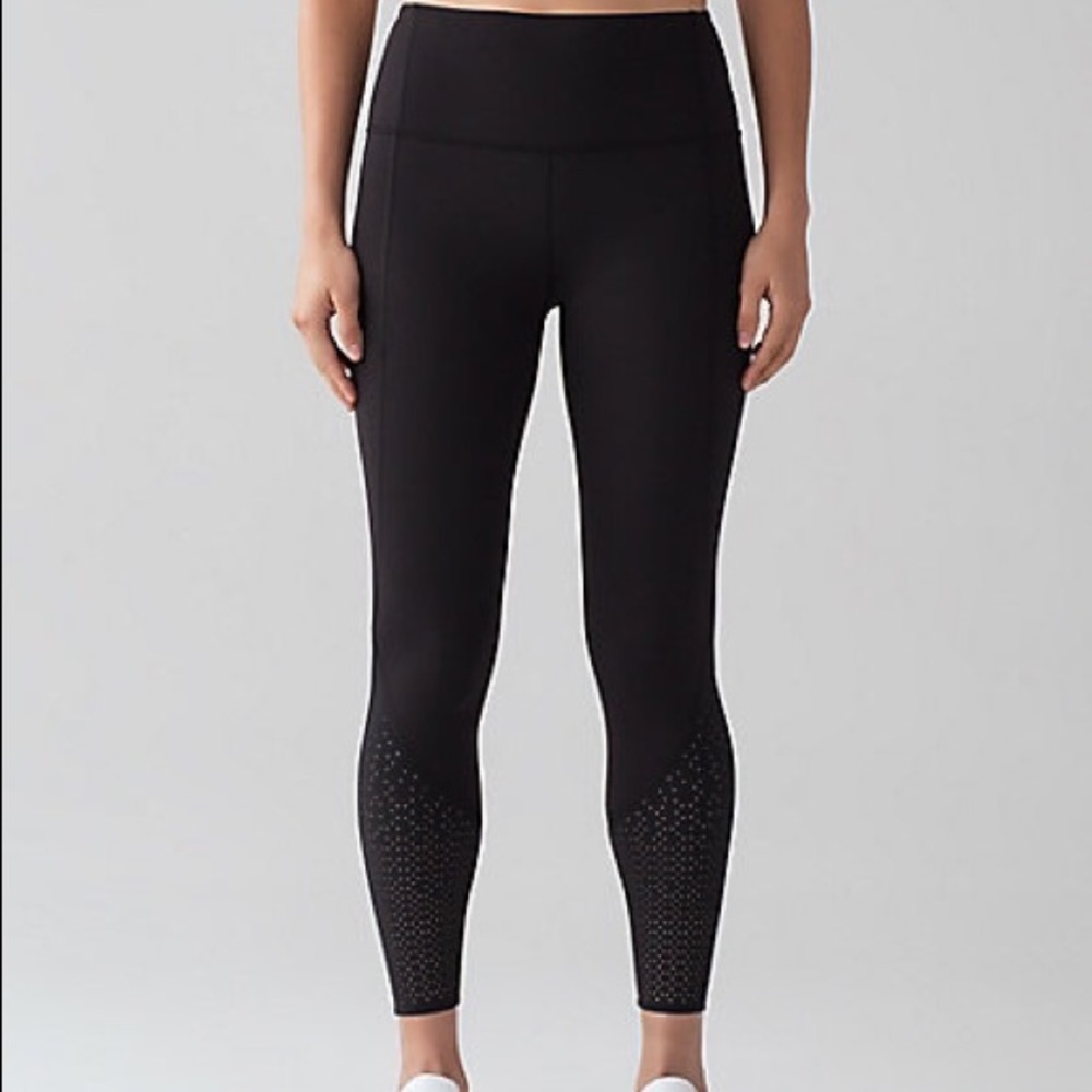 NWT Lululemon Anew Leggings Mesh Lasercut Cutouts