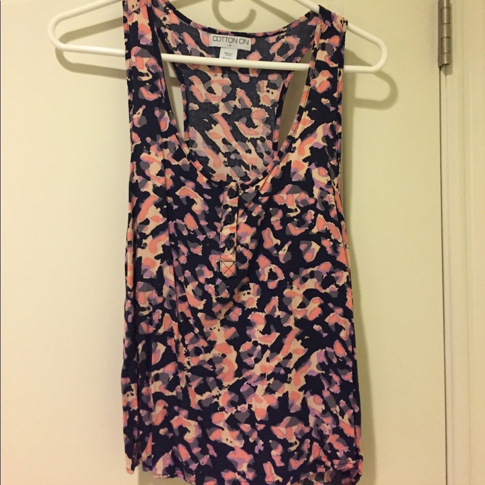 Patterned racerback tank