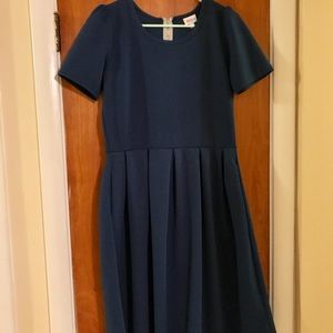 Navy LuLaRoe Amelia Dress
