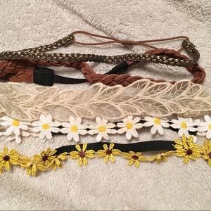 5 Assorted Boho Headbands