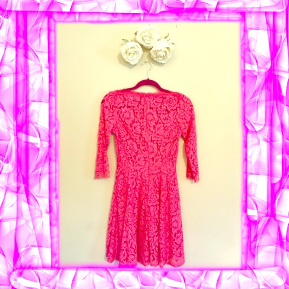 🌷STUNNING PINK LACE DRESS - NWT XS
