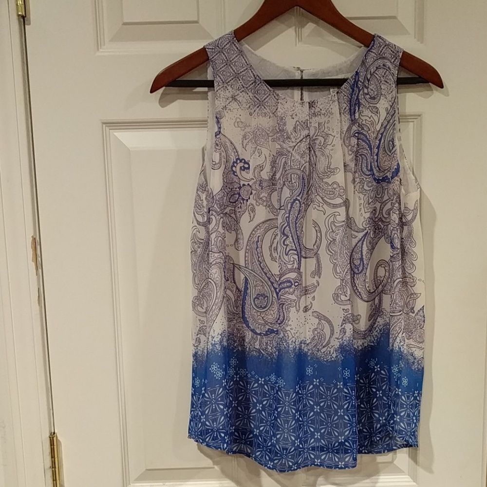 Daniel Rainn Sleeveless Print Top