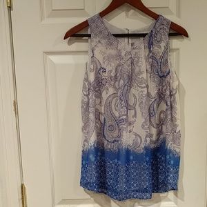 Daniel Rainn Sleeveless Print Top