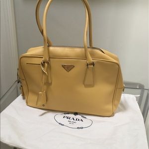 Prada Yellow Shoulder Bag