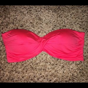 Pink Bandeau Bikini Top
