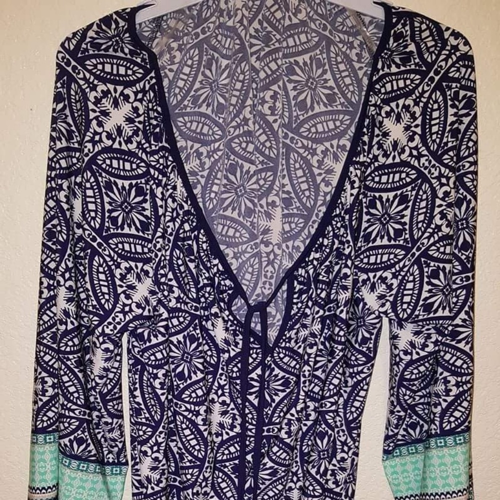 Long plus size blouse