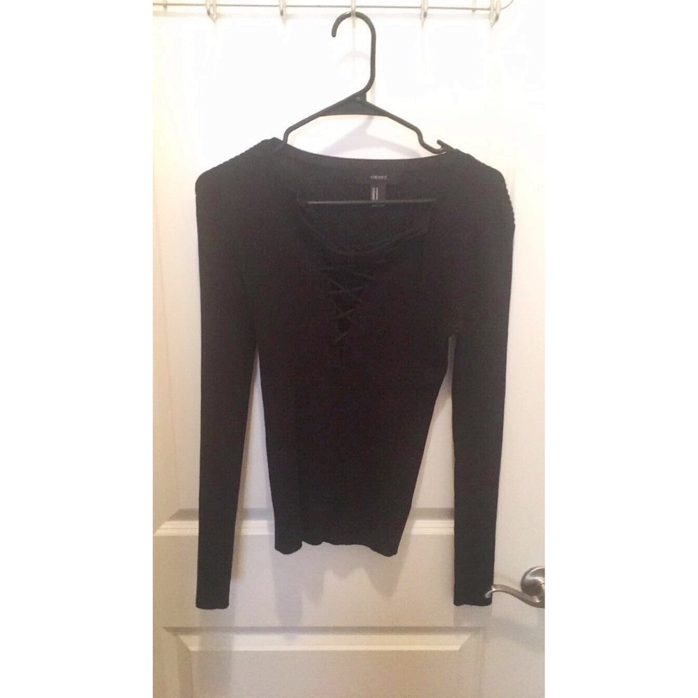 Forever 21 Sexy Criss Cross Sweater *Never worn*
