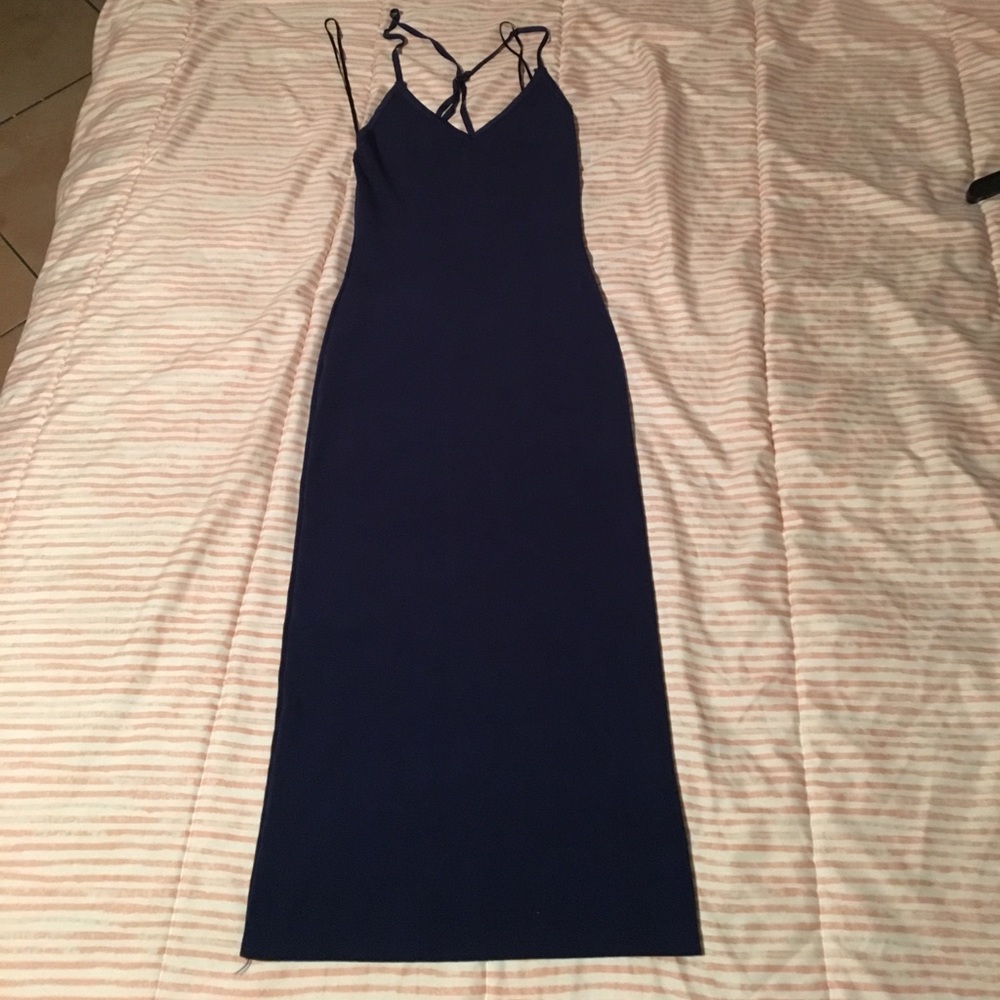 Dark blue ANGL midi dress