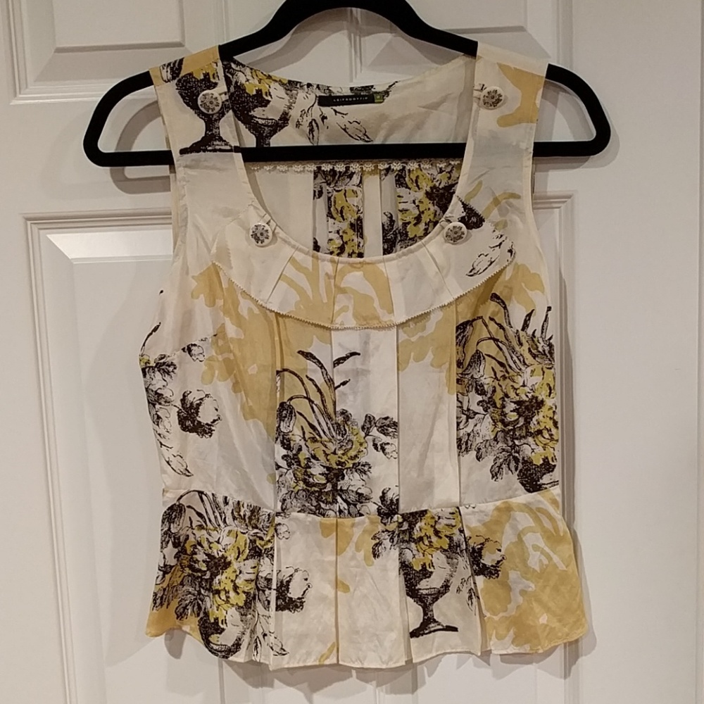 Leifsdotif (Anthropologie) Sleeveless Printed Top