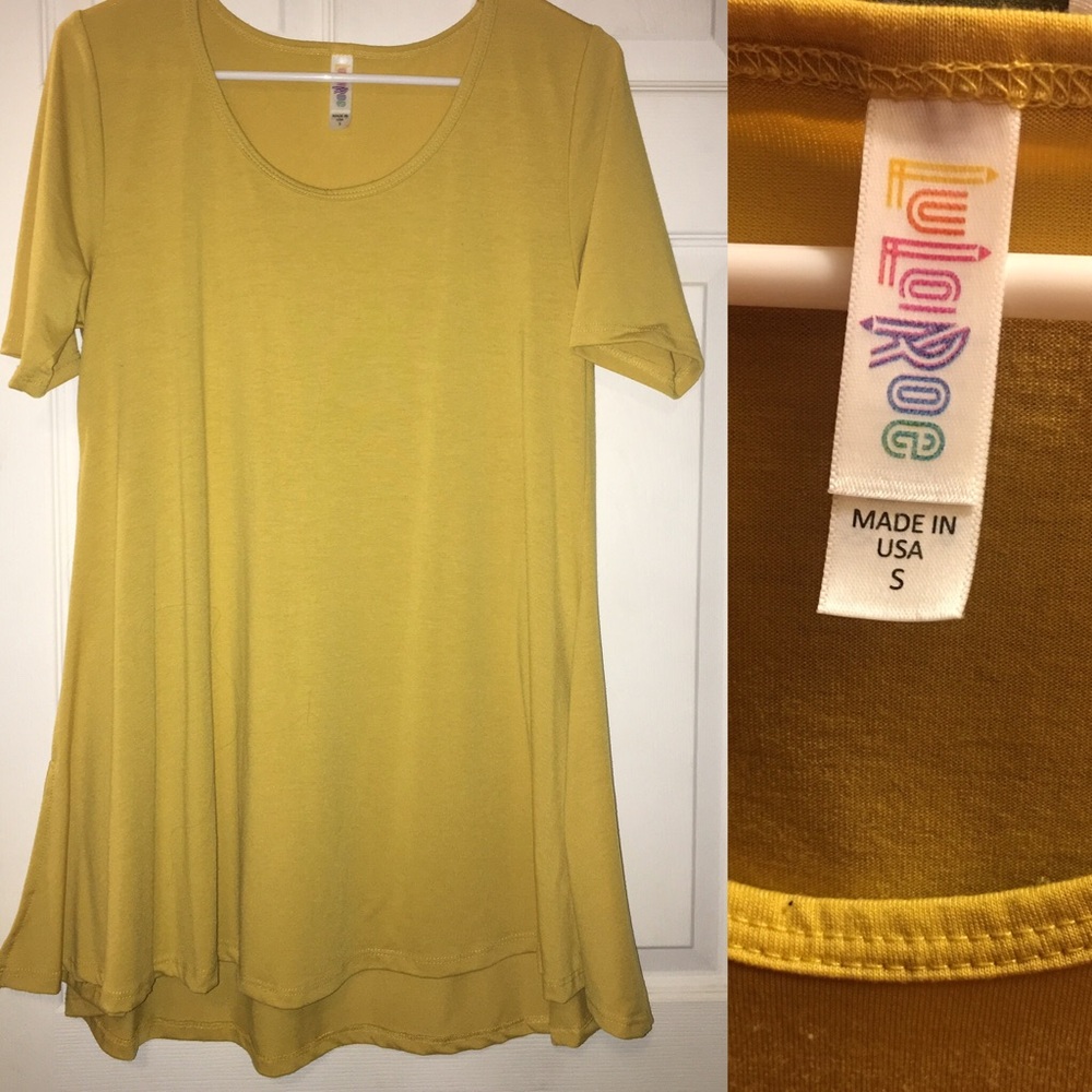 Lularoe Perfect T- Mustard Yellow