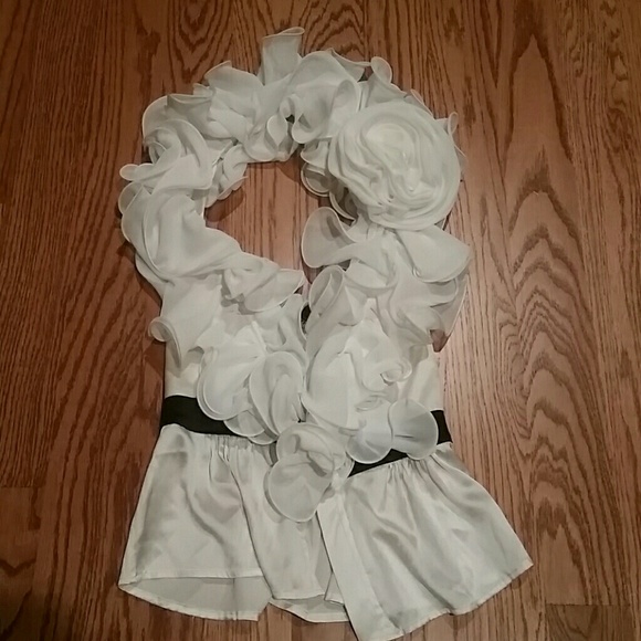 Bebe Rosette silk halter top - Picture 2 of 5