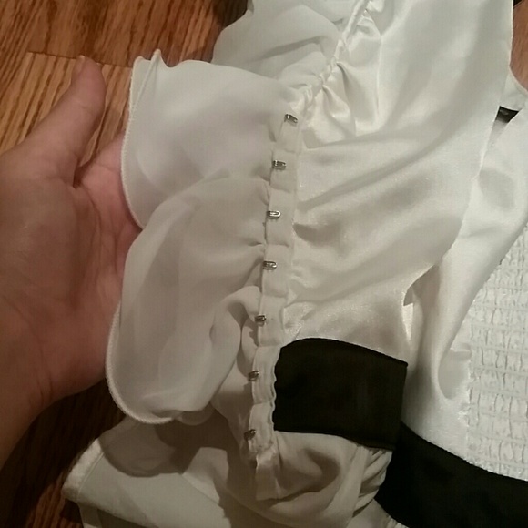 Bebe Rosette silk halter top - Picture 5 of 5