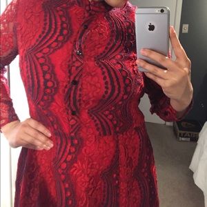 Long Sleeve Lace Maxi Dress