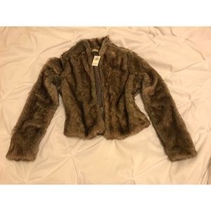 Hollister fur coat