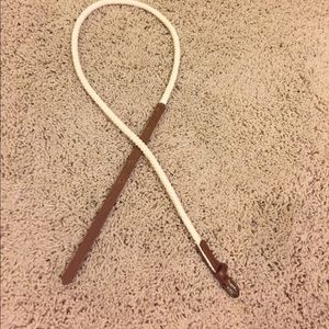 Brown and cream belt