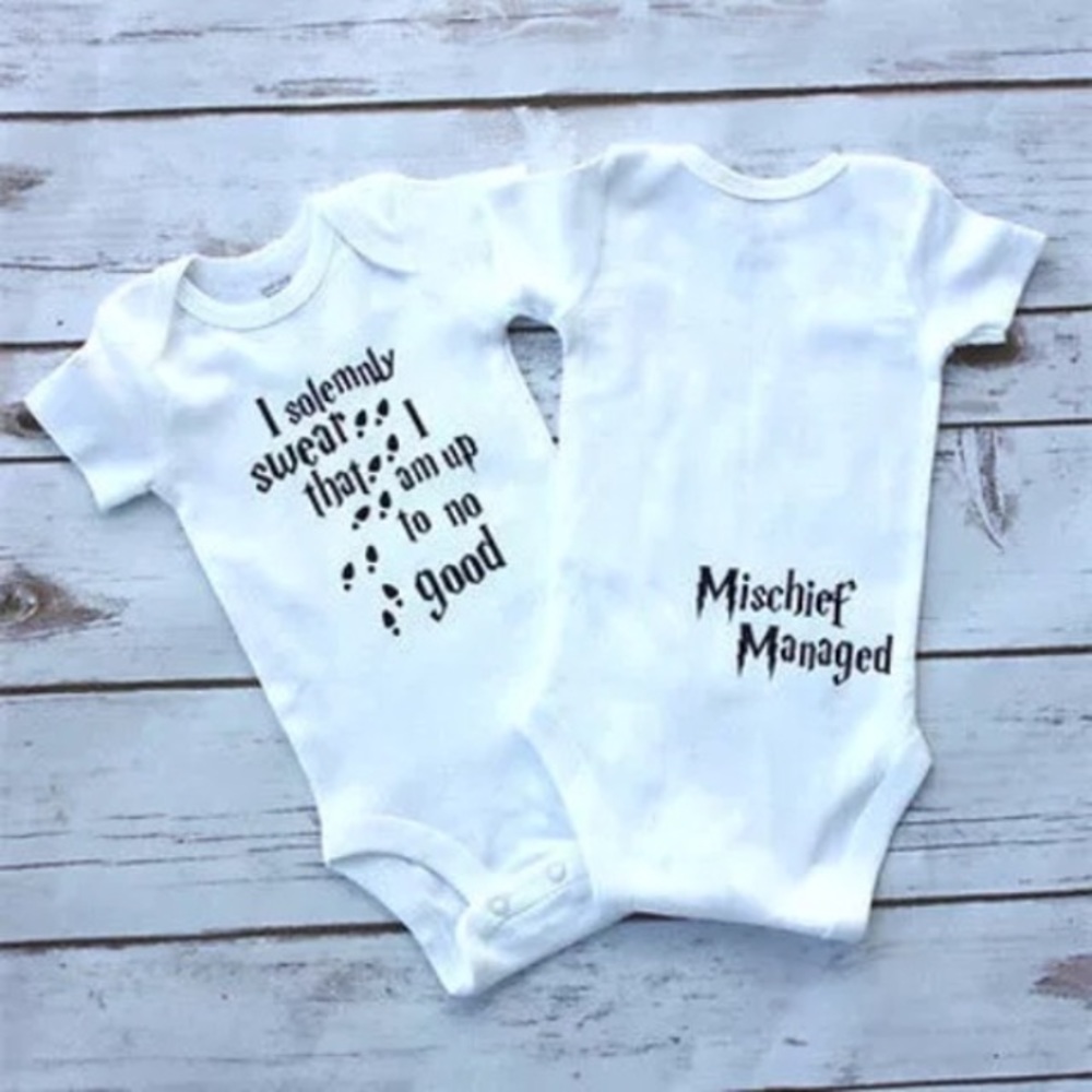 Harry Potter Marauder's Map Solemnly Swear Onesie