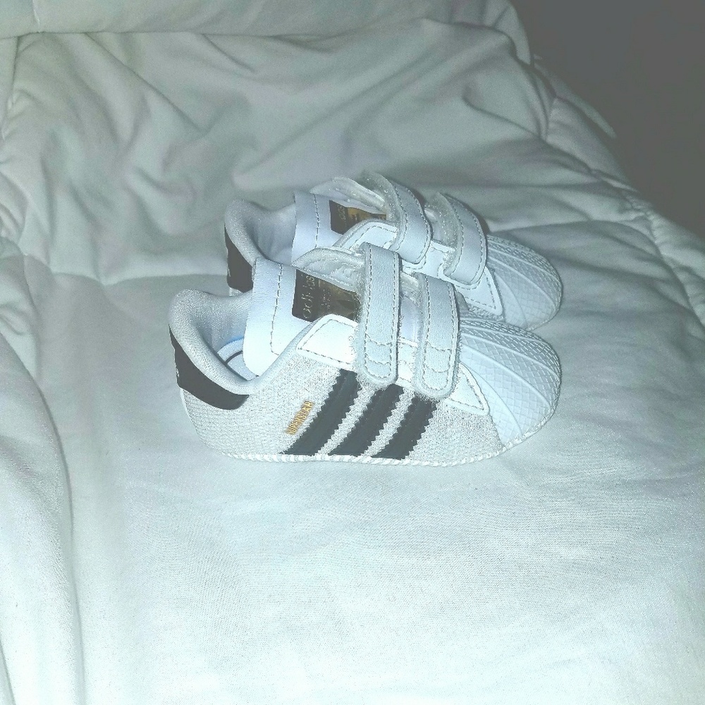 Adidas Superstar infant sneakers size 2c