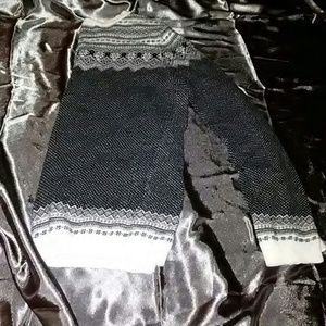 Black and white sweater