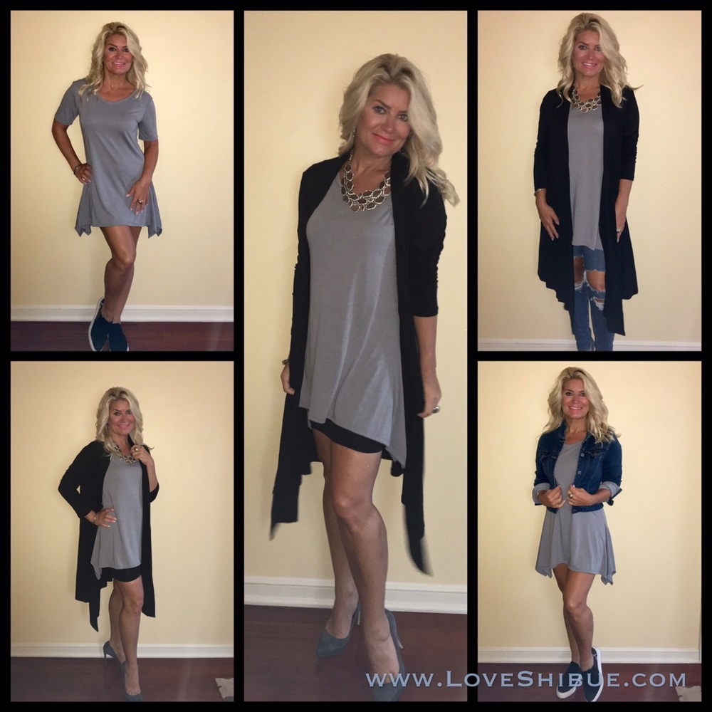 Kottinu Swing Dress in Silver Grey