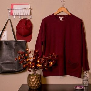 Long Maroon Sweater/Tunic