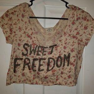 Small Flower crop top