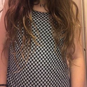black and white tank top