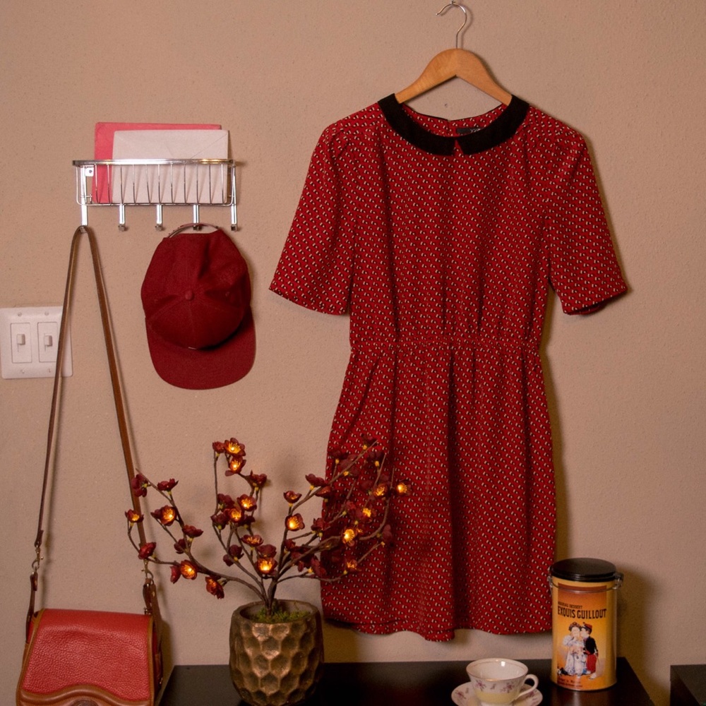 Forever 21 Vintage Style Collared Dress