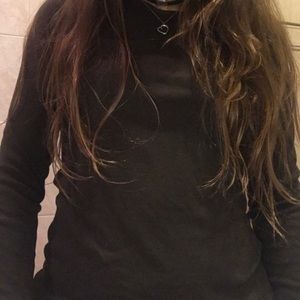 brown log sleeve t-shirt